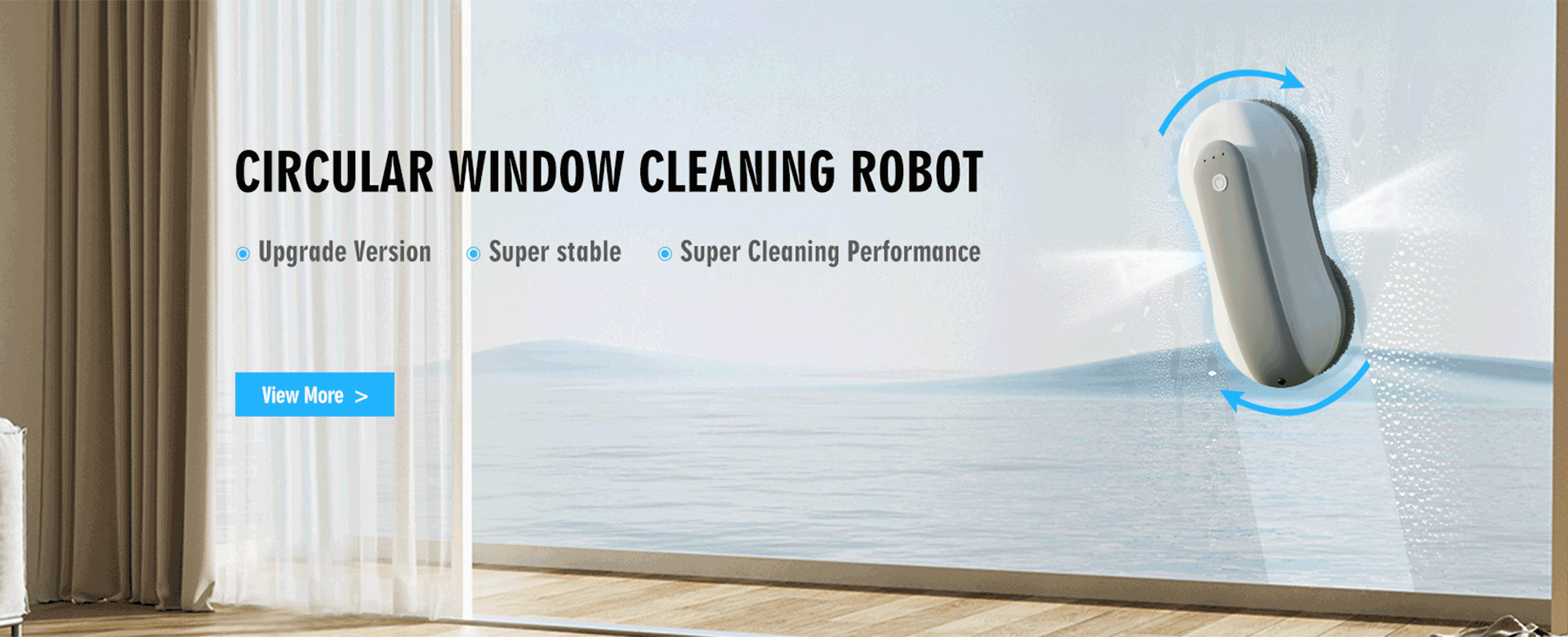 Circular window cleaning robot series