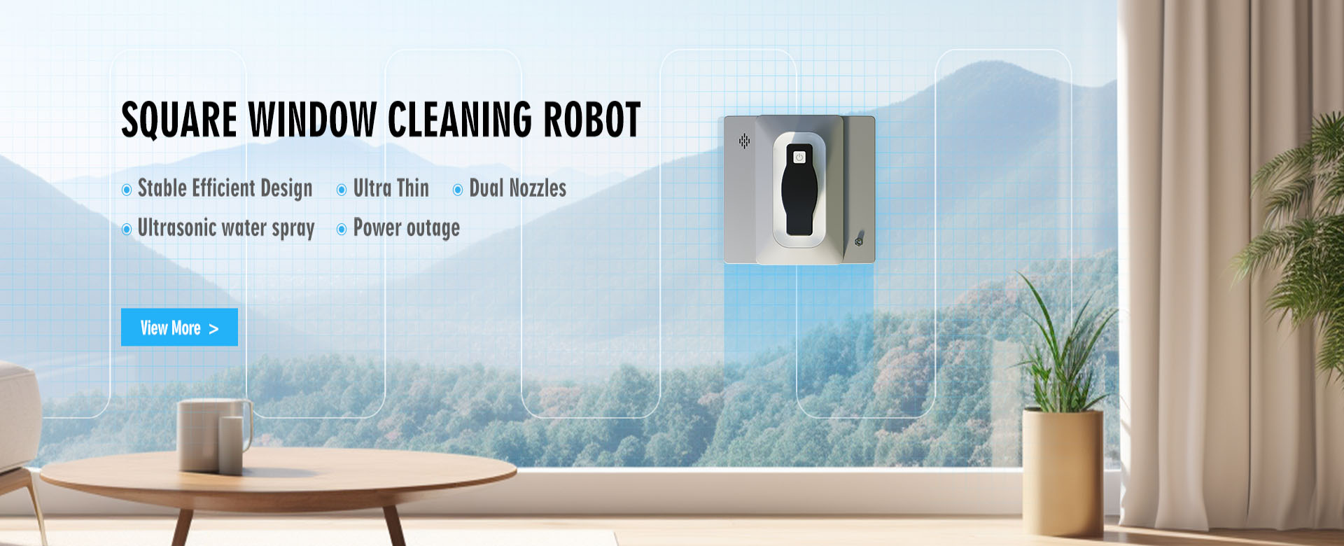 Square window cleaning robots new